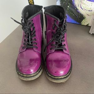 Girls Purple Dr Martens